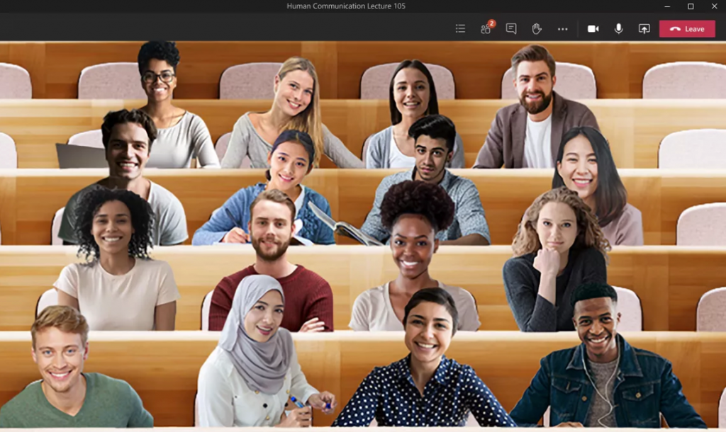 Google Meets - Together Mode Así se ve el modo Together Mode en Google Meets